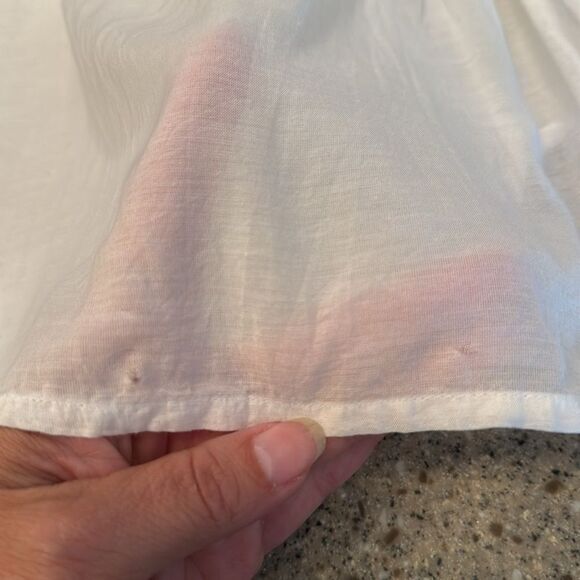 FREE PEOPLE Lace Sleeveless Shirt With Crossover Back - Picture 12 of 12